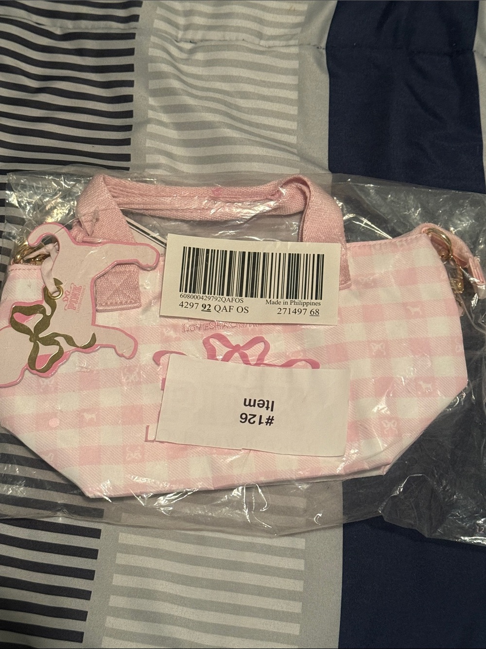 Pink x Love Shack Fancy Gingham Mini Bag - Cute Crossbody Bag